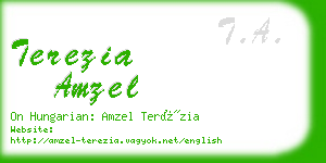 terezia amzel business card